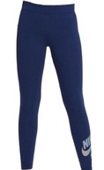 Nike legginsy dziecięce długie klasyczne bawełna niebieski rozmiar 146 (141 - 146 cm)