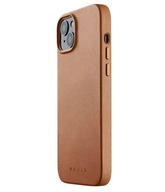 Plecki Mujjo do Apple iPhone 15/14/13 Full Leather Magsafe brązowy