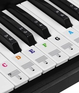 Naklejki MusicLabel nuty na klawisze keyboard pianino