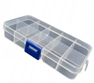 GYÖNGYTARTÓ ÉKSZERDOBOZ 10 REKESZES ELEGÁNS TÁGAS