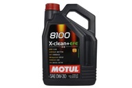 Olej silnikowy MOTUL 8100 XCLEAN+ EFE 0W30 5L