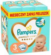 Pieluszki Pampers Premium Care Rozmiar 3 400 szt.