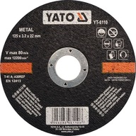 Tarcza do cięcia metalu Yato YT-6110 125 x 3,2 x 22 mm