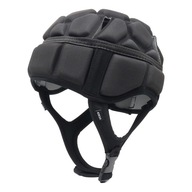 Soft Padded Rugby Helmet Soccer Headgear Football Headguard for Black L