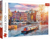 Puzzle Trefl Premium 500 elementów Amsterdam Holandia 37428