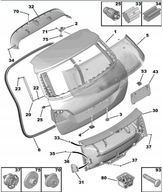ODBÓJ POKRYWY BAGAŻNIKA DS3 PEUGEOT 308 508 8735L0