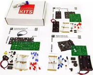 Zestaw 3 kitów DIY, do nauki lutowania, AVTEDUBOX4