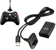 Pad bezprzewodowy, przewodowy do konsoli Microsoft Xbox 360 czarny