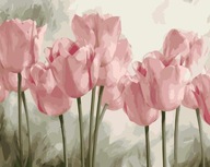 Obraz do malowania po numerach Artnapi Różowe Tulipany 40x50 cm
