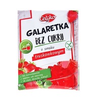 Galaretka Truskawkowa Bez Cukru Bezglutenowa 14g