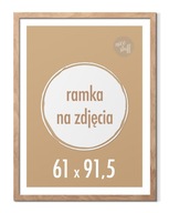 Ramka na plakat 61x91,5 cm Ramki 91,5x61 brązowa