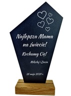 Statuetka metalowa solidna z grawerem na prezent puchar trofeum nagroda dla