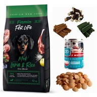 Fitmin For Life Lamb and Rice Mini 12 kg + GRATISY