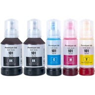 Tusz 4INK Tusze-101-XL-do-drukarki-Epson-ITS-Eco-Tank-L do Epson czarny (black), czerwony (magenta), niebieski (cyan), żółty (yellow)