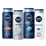 NIVEA MEN żel pod prysznic męski zestaw 4x500ml