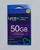 Starter LycaMobile Karta SIM PrePaid 25 PLN 50 GB