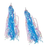 2pcs Bike Streamer Handlebars Tassels Blue