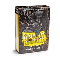 Koszulki na karty Arcane Tinmen Dragon Shield Japanese Black Matte 60 szt.