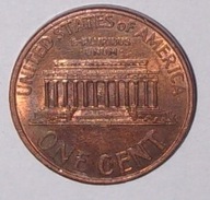 1 cent jeden americký cent list D 1996