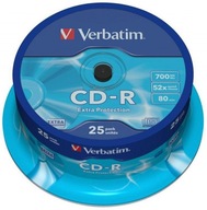 Płyta CD Verbatim CD-R 700 MB 25 szt.