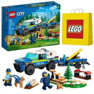 LEGO City Zestaw 60369 Szkolenie psów policyjnych w terenie + Torba LEGO