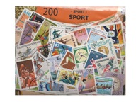 Pakiet 200 znaczków pocztowych - SPORT