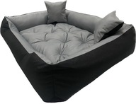 InWoho kanapa dla psa czarny, odcienie szarości 115 cm x 95 cm