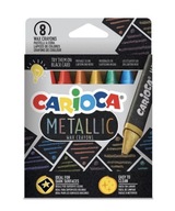 CARIOCA Kredki świecowe metaliczne kryjące x 8