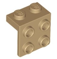 LEGO 2X2 TÖRHETŐ SÖTÉT BÉZS NO. 44728 / 1 DB
