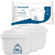 3x Wessper aquamax filtry wody wkład do dzbanka filtrującego Dafi Aquaphor