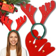 5x ROGI RENIFERA OPASKA NA GŁOWĘ Z DZWONECZKAMI ŚWIĘTA MIKOŁAJKI PRZEBRANIE