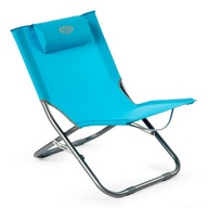 Krzesło turystyczne z oparciem Nils Camp NC3035 odcienie niebieskiego