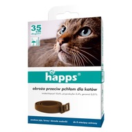 Obroża przeciw pchłom dla kotów Happs 441 35 cm brązowa