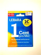 Lebara DE +49 niemiecki Starter SIM Card PrePaid