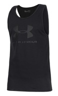 Under Armour koszulka bez rękawów okrągły bawełna czarny