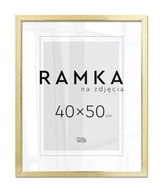 Ramka na zdjęcia 40x50 cm Złote Ramki 50x40 Złota