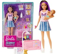 Barbie Lalka z Bobaskiem + akcesoria HJY33