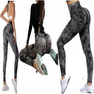 LEGGINSY DAMSKIE PUSH UP SZARE WYSOKI STAN SEXY M