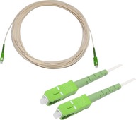 Patchcord światłowodowy DLL Partners SC/APC-SC/APC G657A1 10 m biały