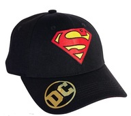 DC COMICS Čierny klobúk s logom Supermana