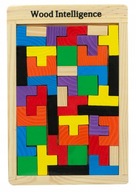 PUZZLE 3D DREWNIANE TETRIS TANGRAM UKŁADANKA