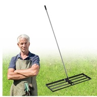 Ručný oceľový NIVELÁTOR ZHRŇOVAČ PRE TERÉN TRÁVNIKA 90x30 ZEMNÁ ROVNICA