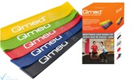 Qmed miniband slučka gumové slučky odporové pásky 5 ks