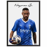 Neymar Jr Plakat Obraz z piłkarzem w ramce Prezent