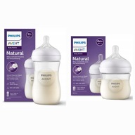 Avent ZESTAW STARTOWY Responsywna Butelka Natural 125 ml + 260 ml