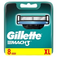 Gillette Mach3 Ostrza wymienne do maszynki do golenia dla mężczyzn, 8 sztuki