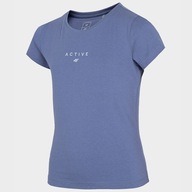 4F t-shirt dziecięcy niebieski bawełna rozmiar 134 (129 - 134 cm)