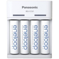 Ładowarka z 4 akumulatorkami Panasonic Eneloop BQ-CC61 R6/AA