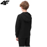 4F bluza dziecięca bawełna czarny rozmiar 164 (159 - 164 cm)