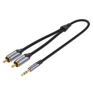 Kabel VENTION BCNBF minijack (3,5 mm) - 2x RCA (cinch) 1 m
